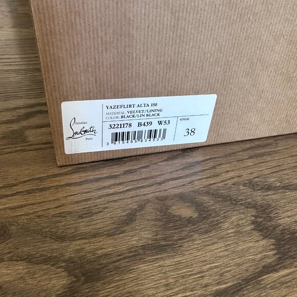 Christian Louboutin Yazeflirt Alta Sandals w/Stiletto Heel - Limited Edition 055 - Picture 13 of 13